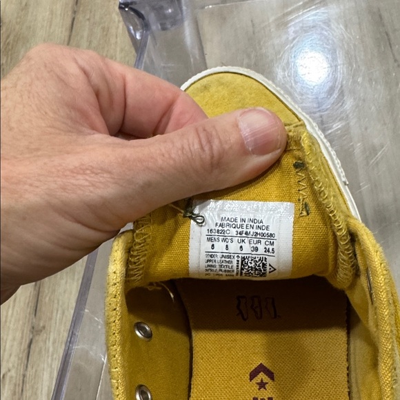 Converse Women's Mustard Yellow Sneakers - Picture 4 of 4